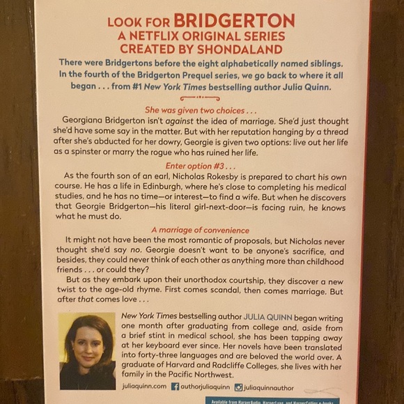 NWT First Comes Scandal a Bridgerton Prequel by Julia Quinn - Picture 3 of 3